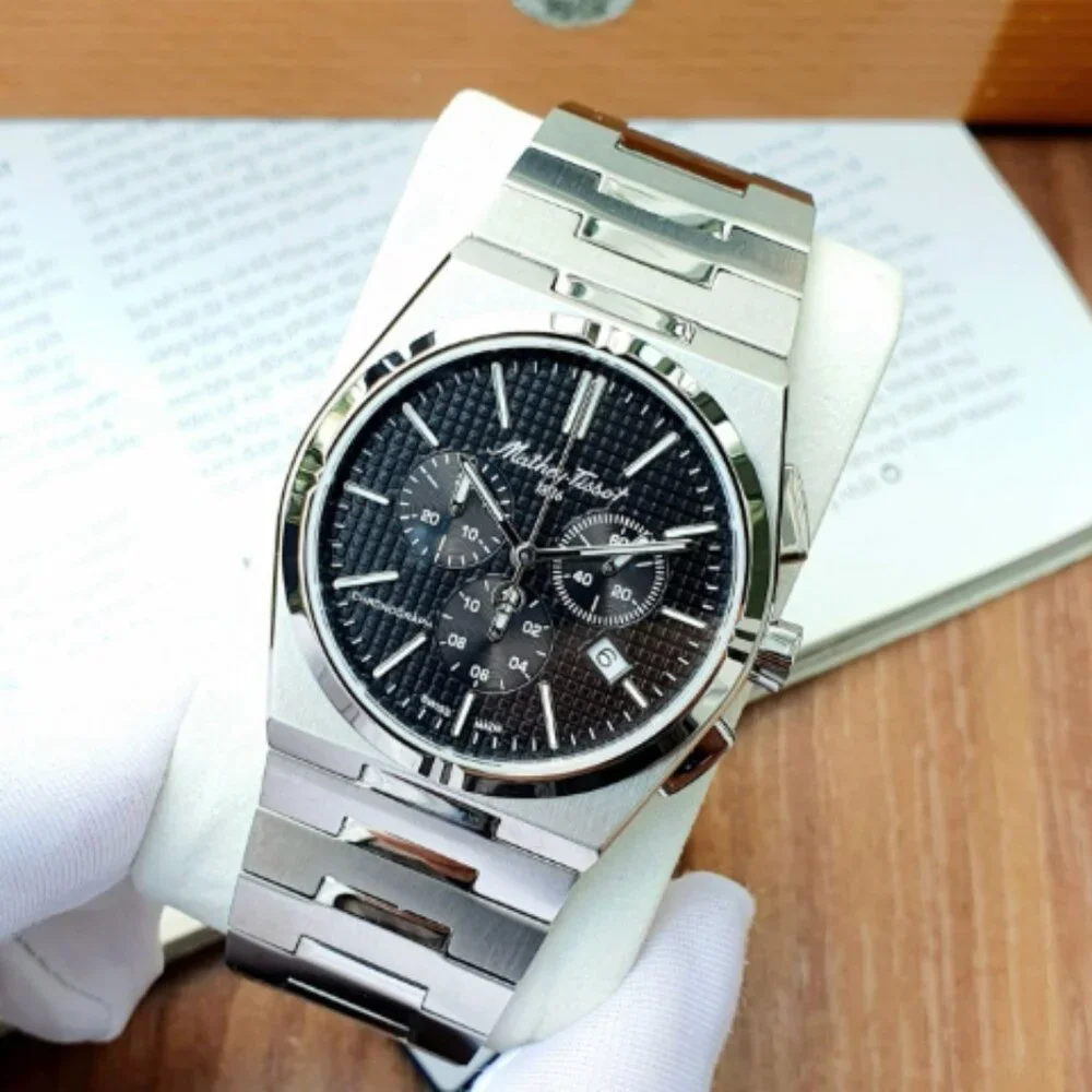 Mens Tissot Black Dial Luxury 41mm Watch New